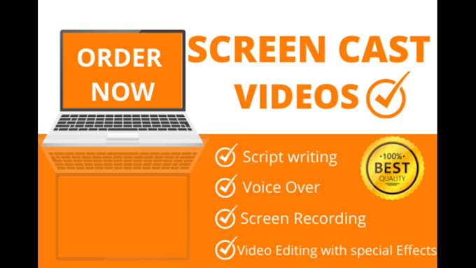 create HD screencast tutorial promo video for web app saas