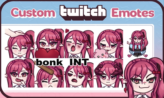 Draw cute chibi emotes and make animated ones for streamers by ...