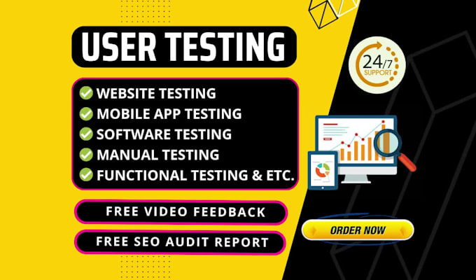 user testing and review website or app with video feedback