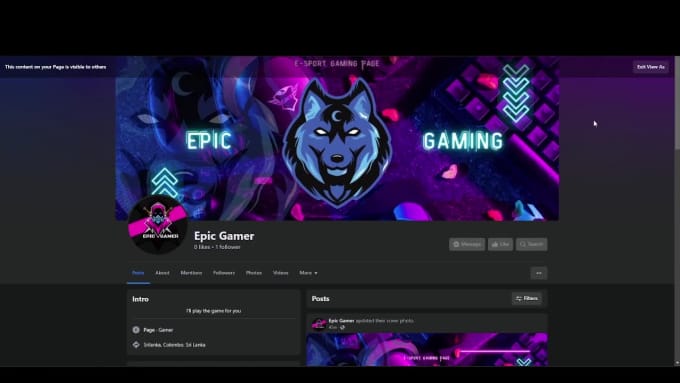 how to create gaming page on facebook