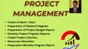create gantt chart, schedule, project charter, and wbs