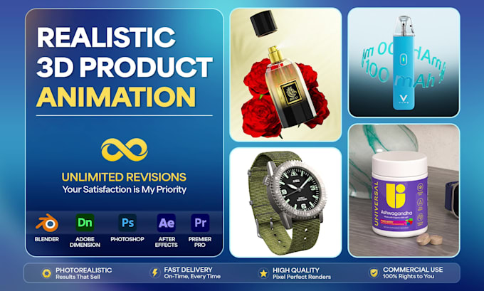 do 3d product animation