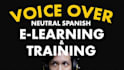 record voice over for elearning and training in spanish