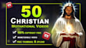 create 50 christian motivational videos for youtube
