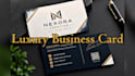 design modern luxury business card and visiting card