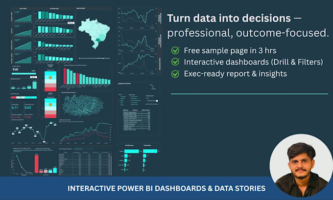 create interactive power bi dashboards and data stories