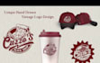 design unique hand drawn vintage logo design
