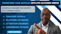 convert your blog post into an engaging video