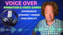record a voice over for animation and video game chracters