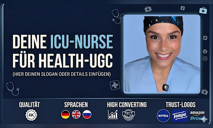 create authentic medical and health ugc as a german icu nurse