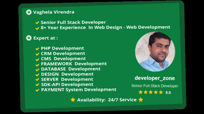 Your senior full stack developer by Developer_zone | Fiverr