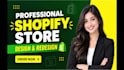 build shopify store, shopify store design, shopify website design and redesign