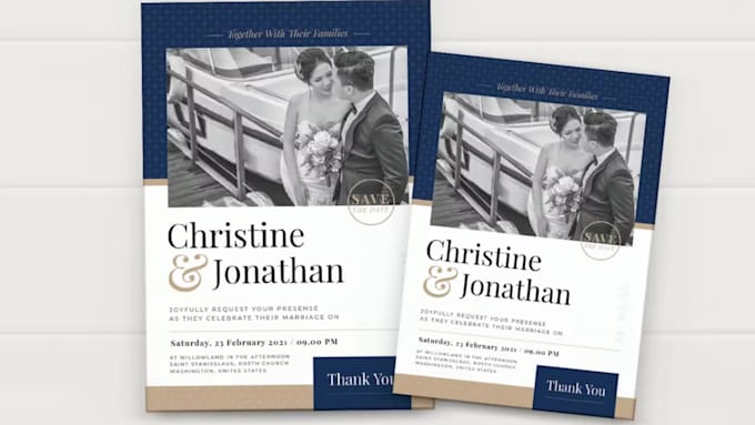 design wedding, birthday or party invitation card