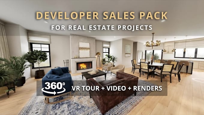 create developer marketing visuals with 360 VR tour and renders