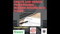 write executive resume, professional CV in 24 hours