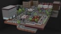 create 3d map or scene in low poly style
