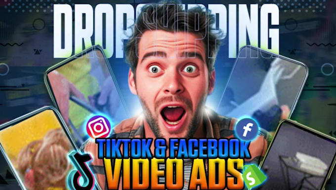 create tiktok dropshipping video ads tiktok video ads ugc ads, dropshipping ads