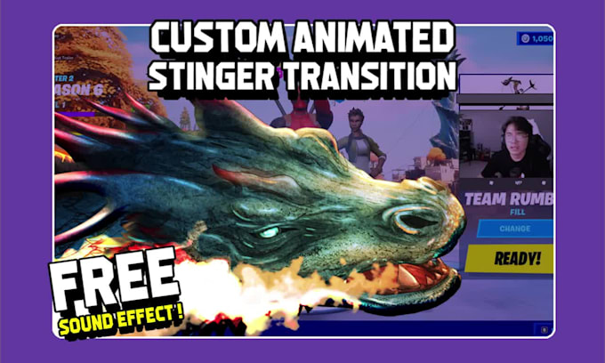 make custom animated stringer transition for twitch, youtube, kick