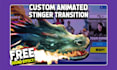 make custom animated stringer transition for twitch, youtube, kick