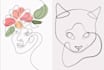 draw unique one line art, minimalist line art, vector line art illustration