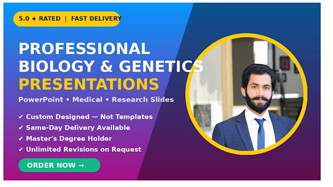 design biology, genetics and medical powerpoint presentation