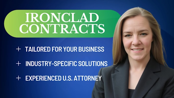 write any custom legal contract as your business attorney