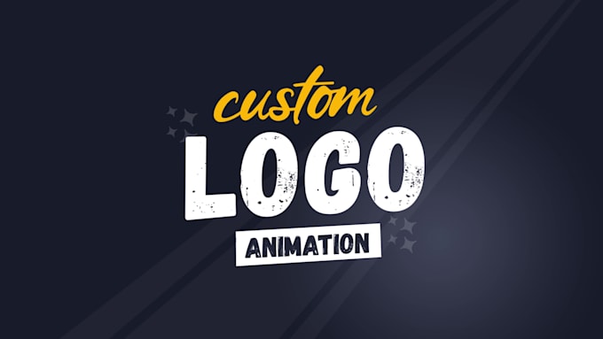 build 100 percent custom 2d logo animation