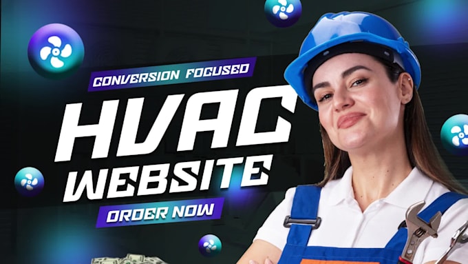 design a lead ready hvac website in canva for your business