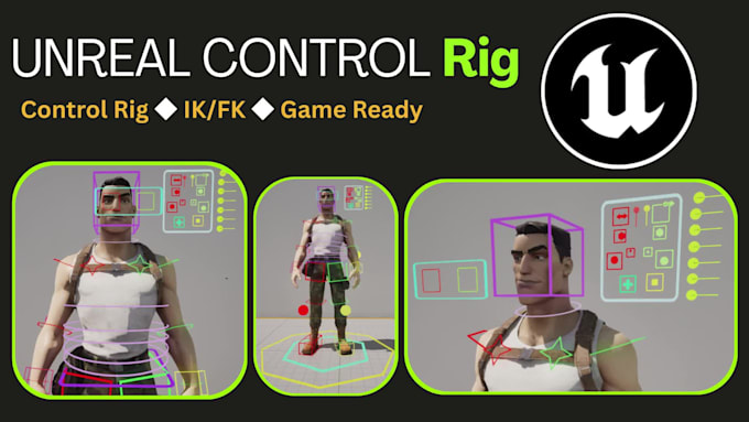 create a professional character rig in unreal engine