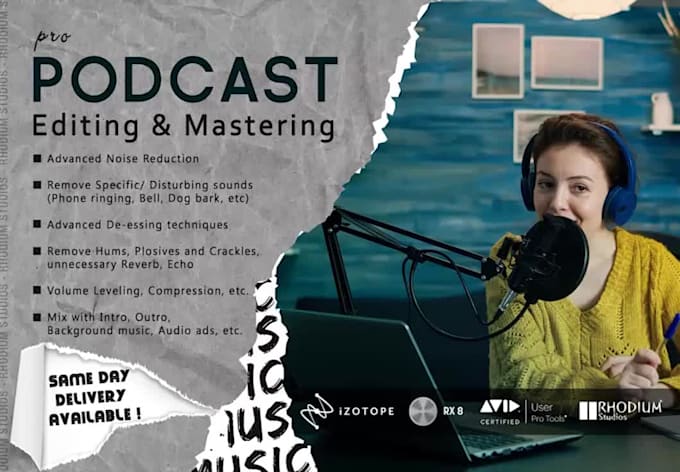 edit, refresh and master your podcast audio