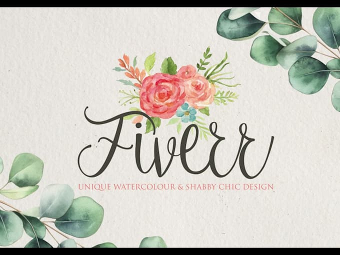 design a watercolor or vintage logo design for your business