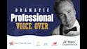 record a dramatic american male voice over