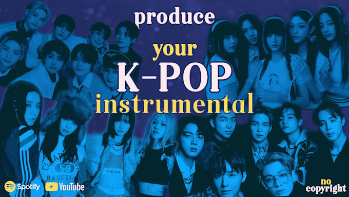 make a custom kpop instrumental beat for you