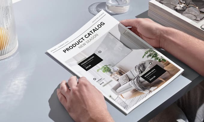 create professional catalog, magazine design