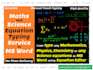 be your math, science equation typist using equation editor in ms word