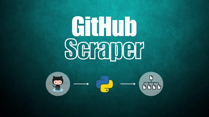scrape data of github website
