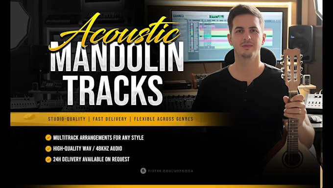 record custom acoustic mandolin tracks to enrich your music