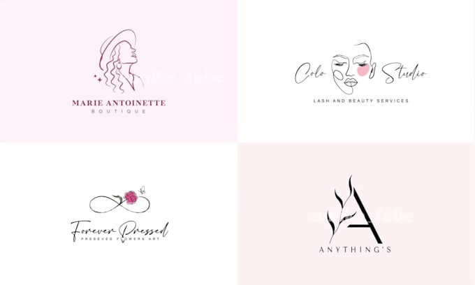 design a modern feminine logo with elegant minimal style