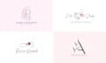 design a modern feminine logo with elegant minimal style