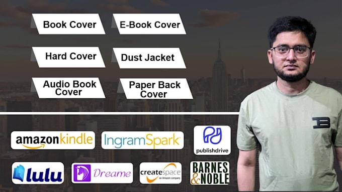 stunning KDP cover for amazon and dust jacket for ingram spark