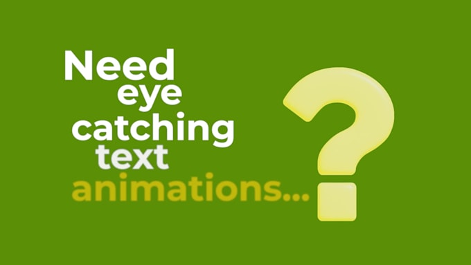 create custom kinetic typography animated video