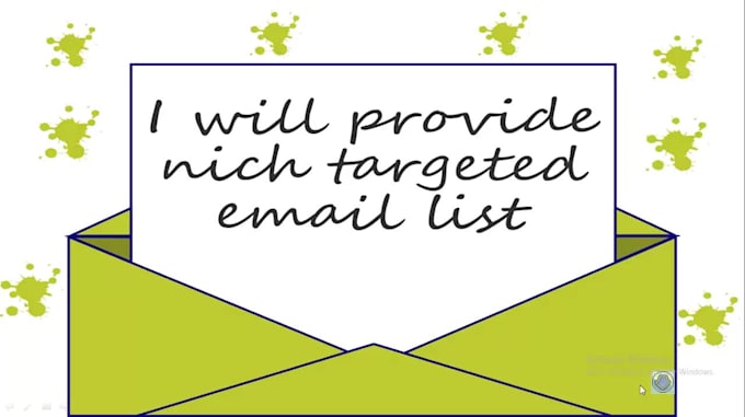 provide you niche targeted verified email list