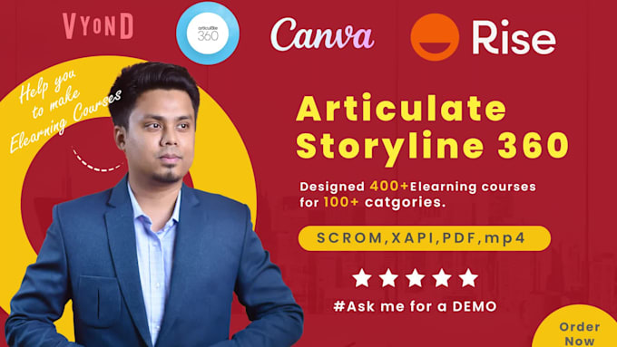 help you make elearning course in articulate storyline 360