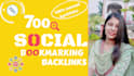 create social bookmarking backlinks manually for instant traffic