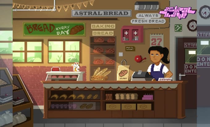 draw pixel art assets character and backgound for you
