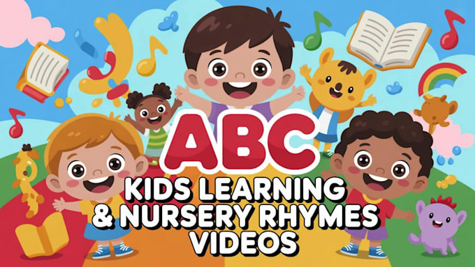 create fun kids learning and nursery rhymes videos for youtube