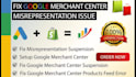 fix google merchant center suspension, misrepresentation