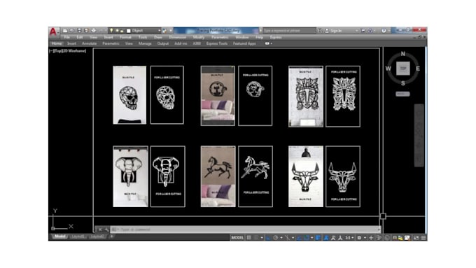 do dxf files for cnc or laser cutting and water jet cutting