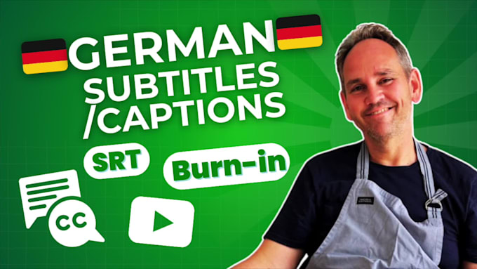 create professional german subtitles and captions