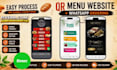 create restaurant qr menu website, digital menu and whatsapp ordering